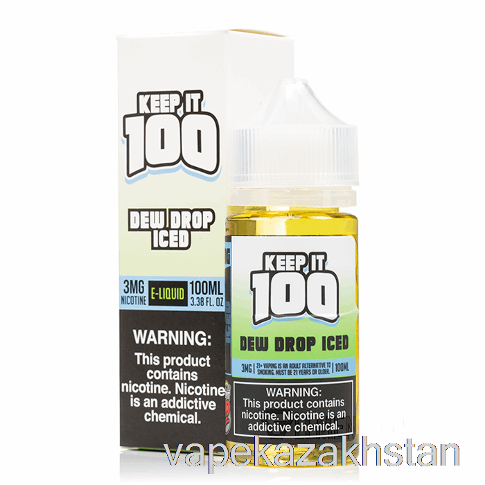 Vape Kazakhstan Dew Drop Iced - Keep It 100 - 100mL 3mg